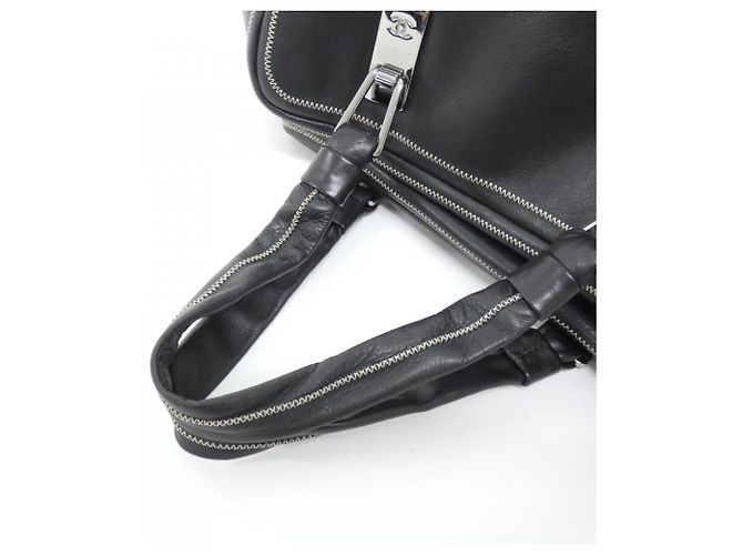 Borsa a mano Chanel 23384 in pelle nera Nero - vista 6