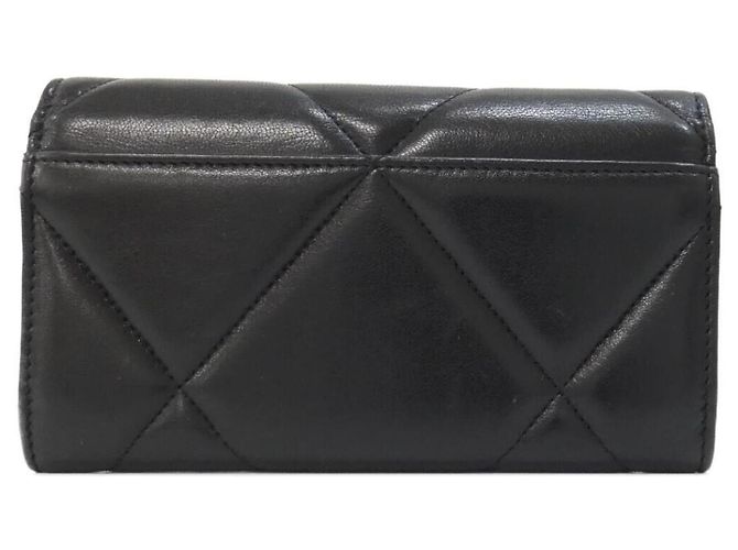 Cartera bi-fold Chanel 19 Line Negro - vista 2