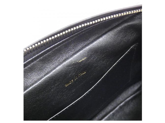 Borsa a tracolla Chanel in pelle d'agnello nera Nero - vista 10