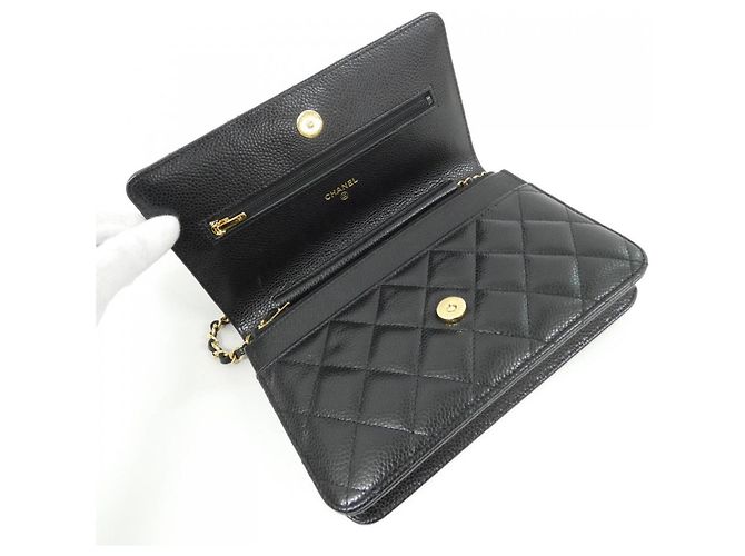 Catena per portafoglio Chanel Timeless Classic Line AP0250 Nero - vista 6