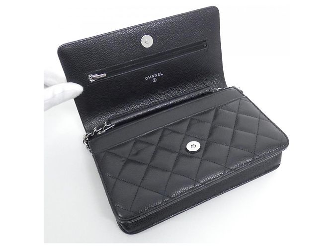 Catena per portafoglio Chanel Timeless Classic Line AP0250 Nero - vista 6