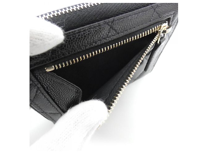 Carteira Bi-Fold Chanel Timeless Classic Line AP4652 Preto - vista 7