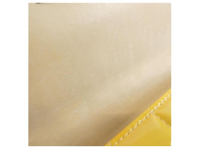 Borsa a tracolla Chanel Chocolate Bar Line 17661 Giallo - vista 10