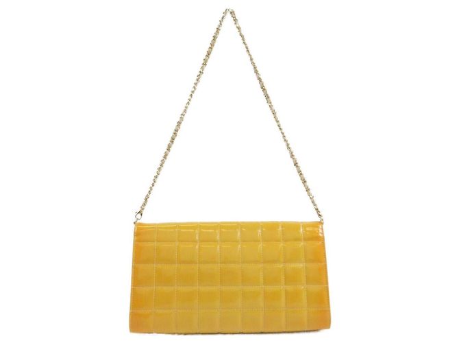 Borsa a tracolla Chanel Chocolate Bar Line 17661 Giallo - vista 2