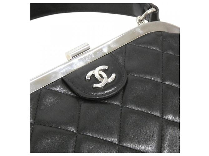 Chanel Handtasche aus schwarzem Lammleder - Ansicht 5