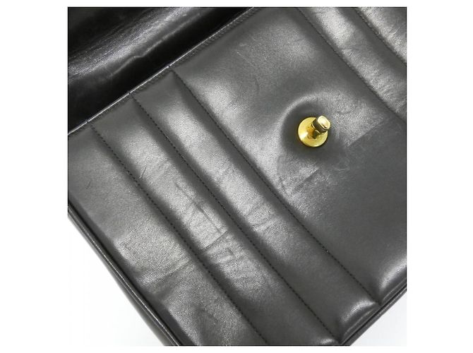 Borsa Chanel in pelle d'agnello nera Nero - vista 4