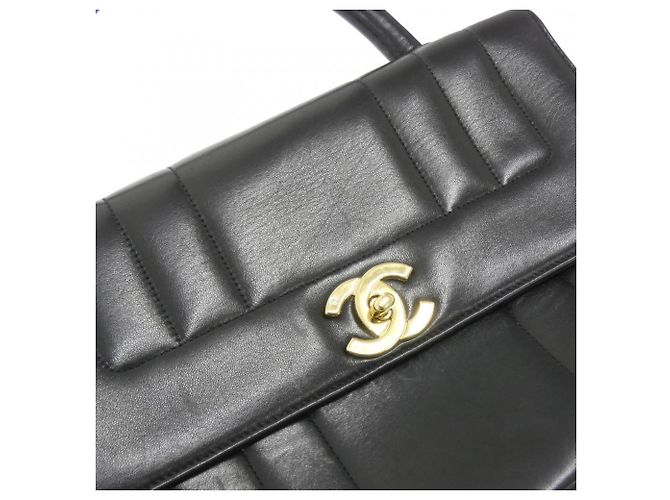 Borsa Chanel in pelle d'agnello nera Nero - vista 5
