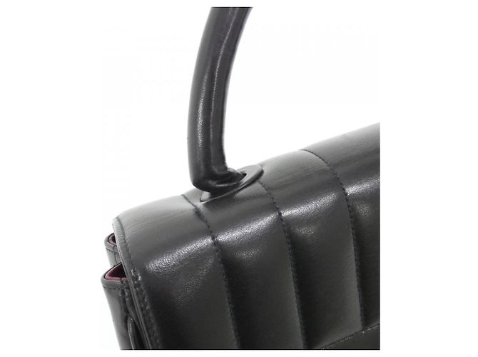 Borsa Chanel in pelle d'agnello nera Nero - vista 7