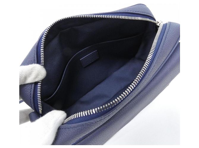 Borsa a tracolla Louis Vuitton LV Aerogram Boarding Messenger Blu navy - vista 7