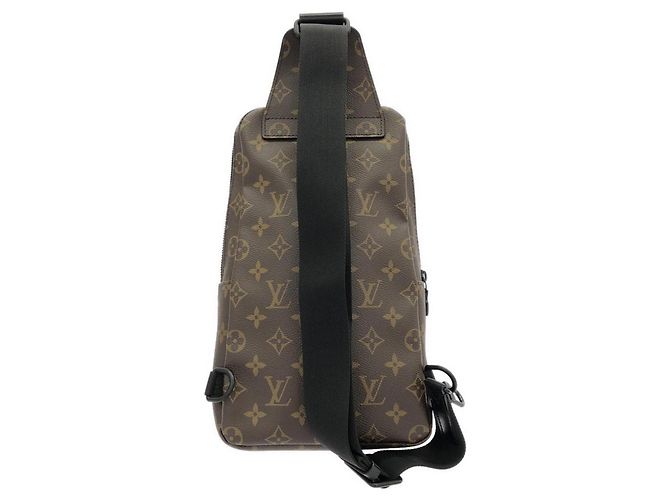 Borsa a tracolla Louis Vuitton Monogram Macassar Avenue Marrone - vista 2