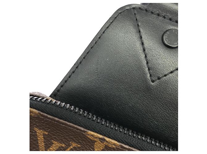 Borsa a tracolla Louis Vuitton Monogram Macassar Avenue Marrone - vista 5