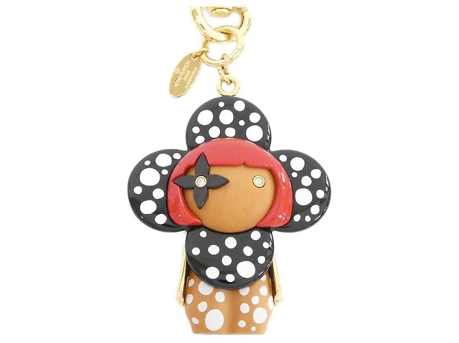 Louis Vuitton Porte Clés Vivienne Infinity Dot Keyring Nero Bianco - vista 2