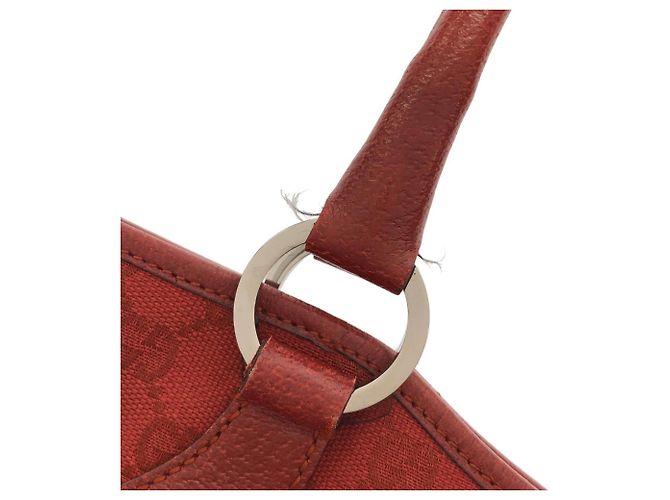 Borsa Gucci 113015 Rossa in Tela GG Rosso - vista 5
