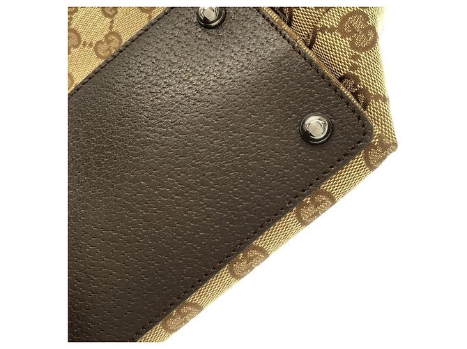 Borsa Gucci GG Canvas Marrone Beige - vista 2