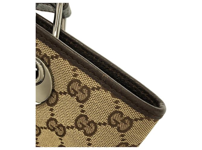 Borsa Gucci GG Canvas Marrone Beige - vista 3