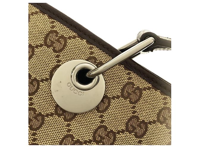 Borsa Gucci GG Canvas Marrone Beige - vista 4