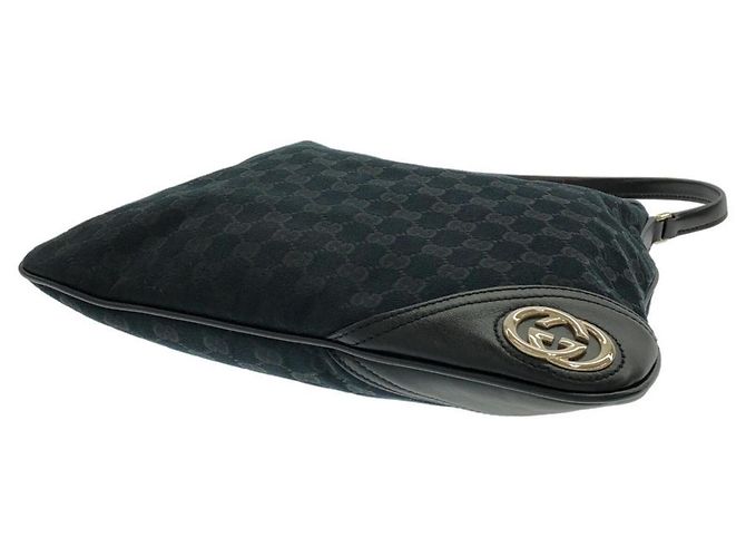 Borsa a tracolla Gucci GG Canvas Nero - vista 3