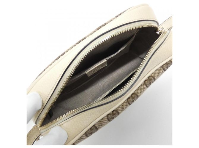 Borsa a tracolla Gucci GG Canvas Beige Crudo - vista 7