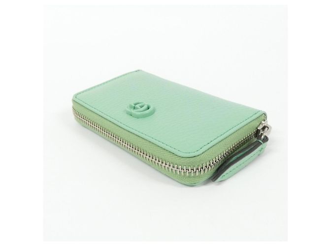 Gucci 644412 17WEF Monedero de piel verde - vista 3