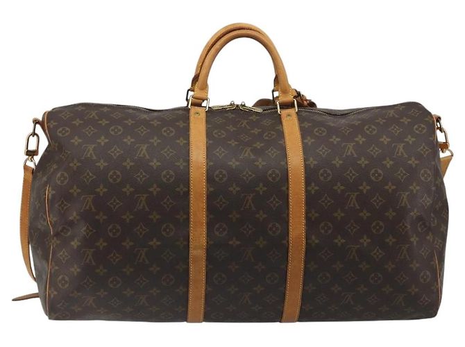 Louis Vuitton Keepall Bandoulière Monogram 60 Marrone - vista 2