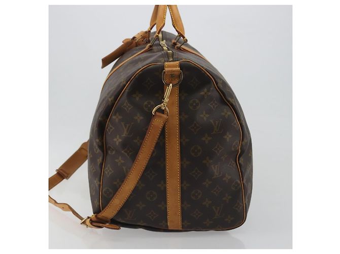 Louis Vuitton Keepall Bandoulière Monogram 60 Marrone - vista 3