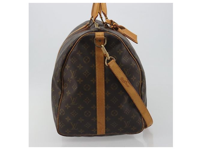 Louis Vuitton Keepall Bandoulière Monogram 60 Marrone - vista 4