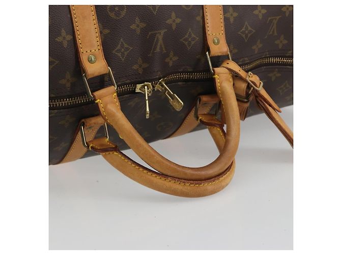 Louis Vuitton Keepall Bandoulière Monogram 60 Marrone - vista 7