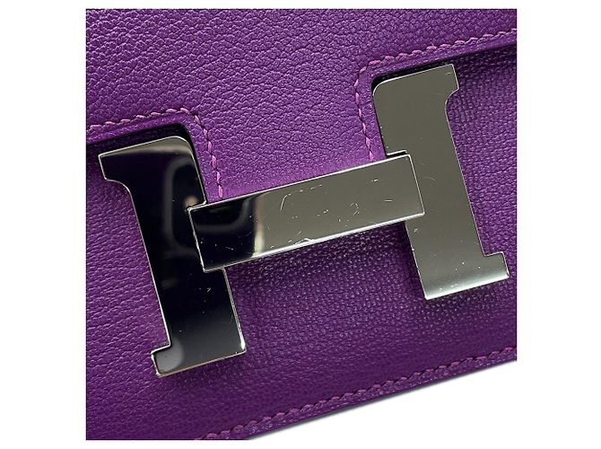 Hermès Borsa a tracolla Hermes Mini Constance 3 Verso Viola scuro - vista 16