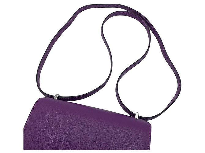 Hermès Borsa a tracolla Hermes Mini Constance 3 Verso Viola scuro - vista 18