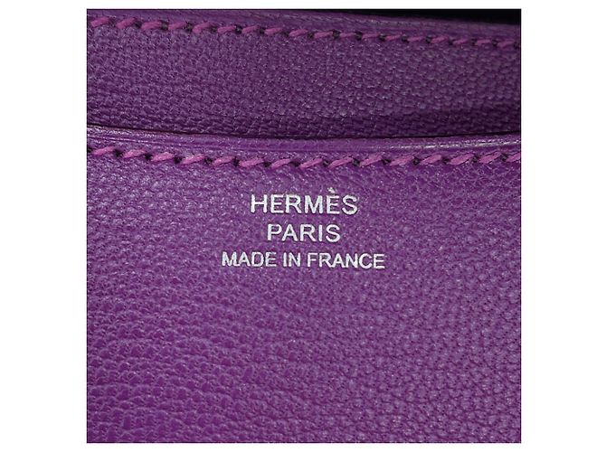 Hermès Borsa a tracolla Hermes Mini Constance 3 Verso Viola scuro - vista 19