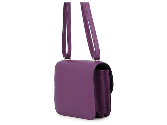 Hermès Borsa a tracolla Hermes Mini Constance 3 Verso Viola scuro - vista 2