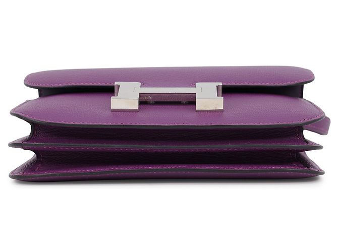 Hermès Borsa a tracolla Hermes Mini Constance 3 Verso Viola scuro - vista 3