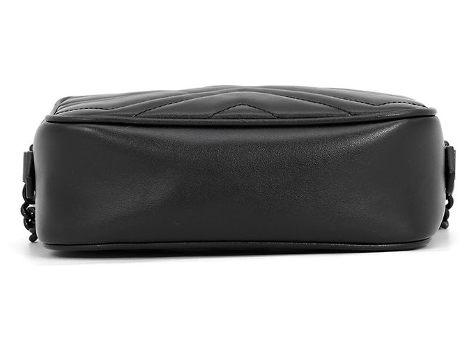 Borsa a tracolla mini Gucci GG Marmont Nero - vista 3