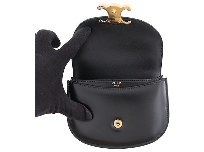 Céline Celine Triomphe Mini Buzas Handtasche Schwarz - Ansicht 6