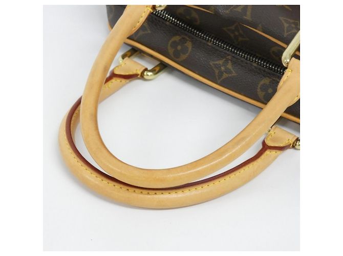 Borsa Louis Vuitton Monogram Manhattan PM Marrone - vista 7