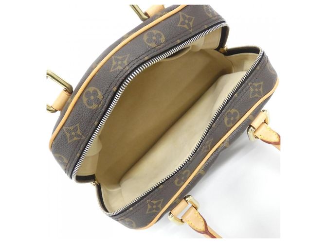 Borsa Louis Vuitton Monogram Manhattan PM Marrone - vista 8