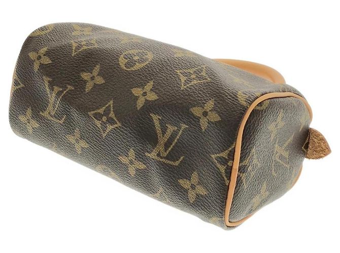 Borsa Boston Louis Vuitton Monogram Mini Speedy M41534 Marrone - vista 2