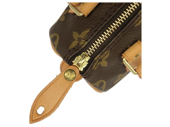 Borsa Boston Louis Vuitton Monogram Mini Speedy M41534 Marrone - vista 4
