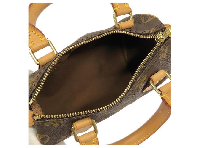 Borsa Boston Louis Vuitton Monogram Mini Speedy M41534 Marrone - vista 7