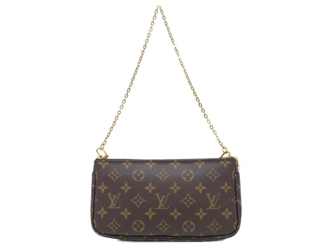 Louis Vuitton Monogram Multi Pochette Accessoires M44813 Shoulder Bag Marrone Cachi - vista 2