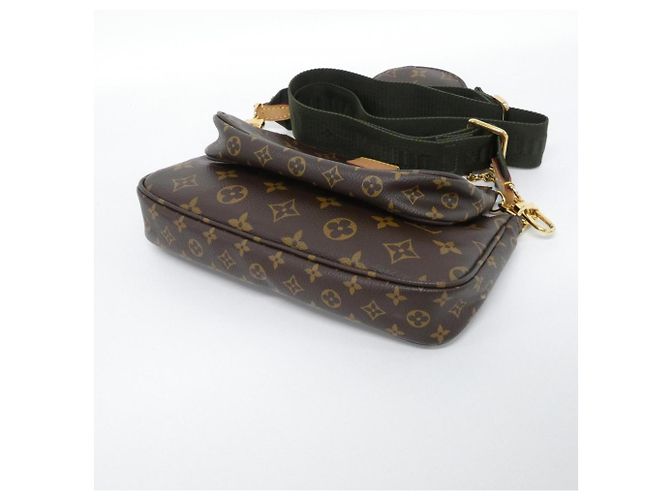 Louis Vuitton Monogram Multi Pochette Accessoires M44813 Shoulder Bag Marrone Cachi - vista 3