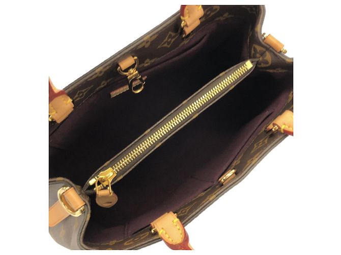 Borsa Louis Vuitton Monogram Montaigne BB M41055 Marrone - vista 7