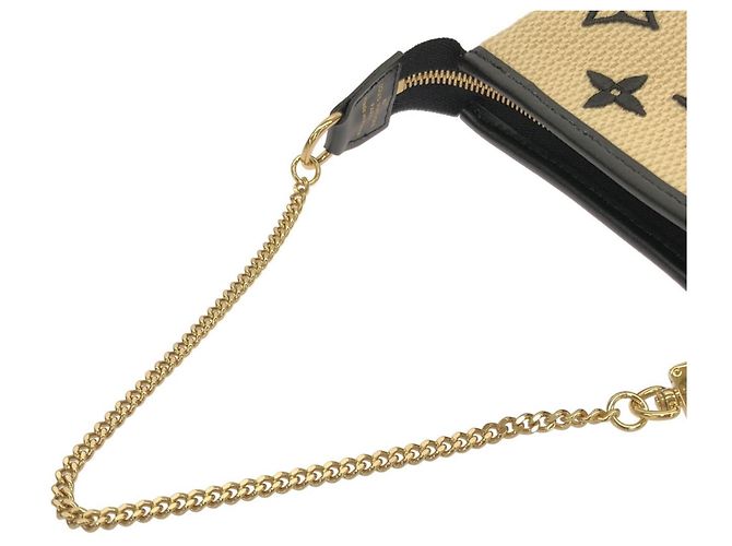 Louis Vuitton Monogram Mini Pochette Accessoires Nero Beige - vista 6