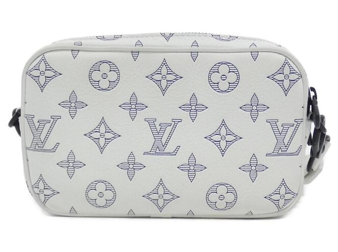 Borsa portafoglio indossabile Louis Vuitton Monogram Shadow Alpha Bianco - vista 2