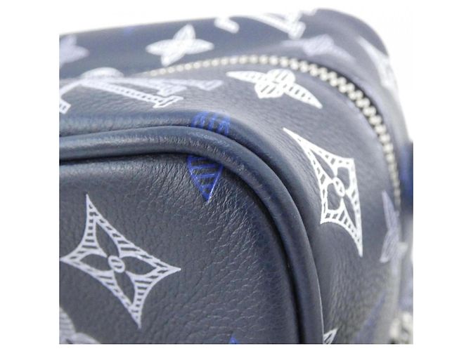 Necessaire Louis Vuitton Monogram Shadow Locker Blu Blu navy - vista 5