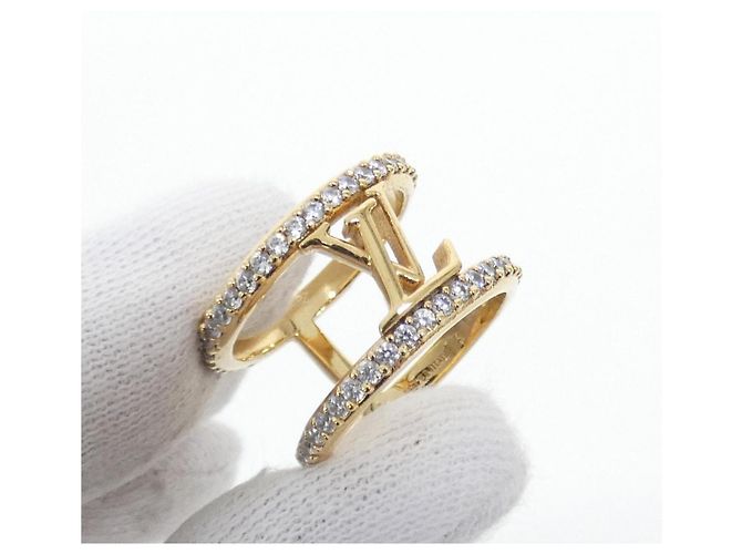 Louis Vuitton LV Iconic Strass Band Ring Golden - Ansicht 3