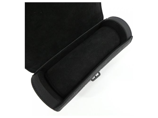 Louis Vuitton Taurillon Monogram Etui 3 Montres Watch Case Noir - vue 5