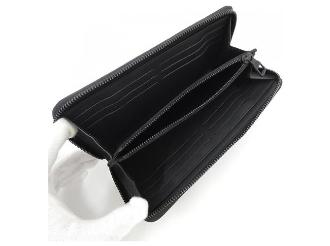 Louis Vuitton Taurillon Monogram Zippy Wallet Black - view 3