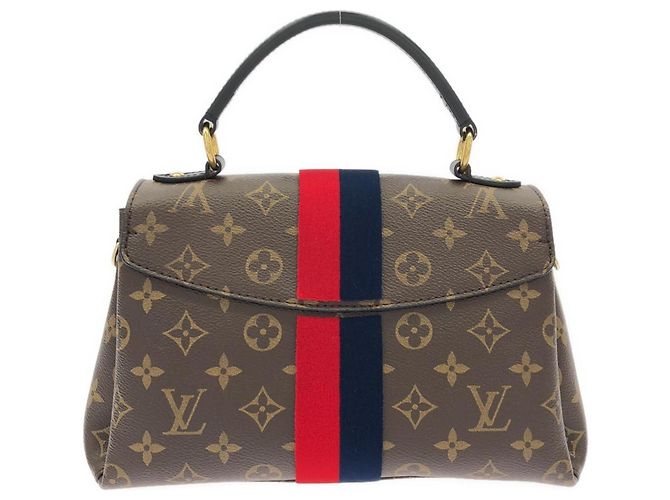 Borsa Louis Vuitton Monogram Georges BB Marrone - vista 2