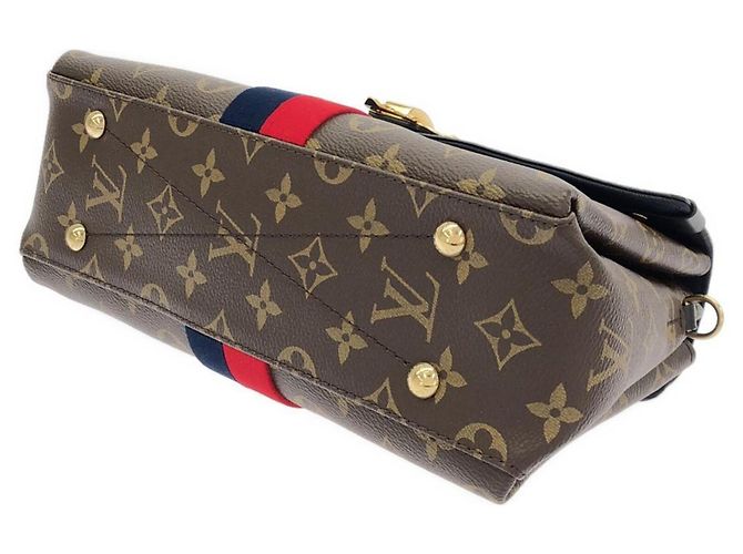 Borsa Louis Vuitton Monogram Georges BB Marrone - vista 3
